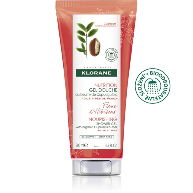 Klorane Body Care Sprchový Gel Hibiscus 200ml