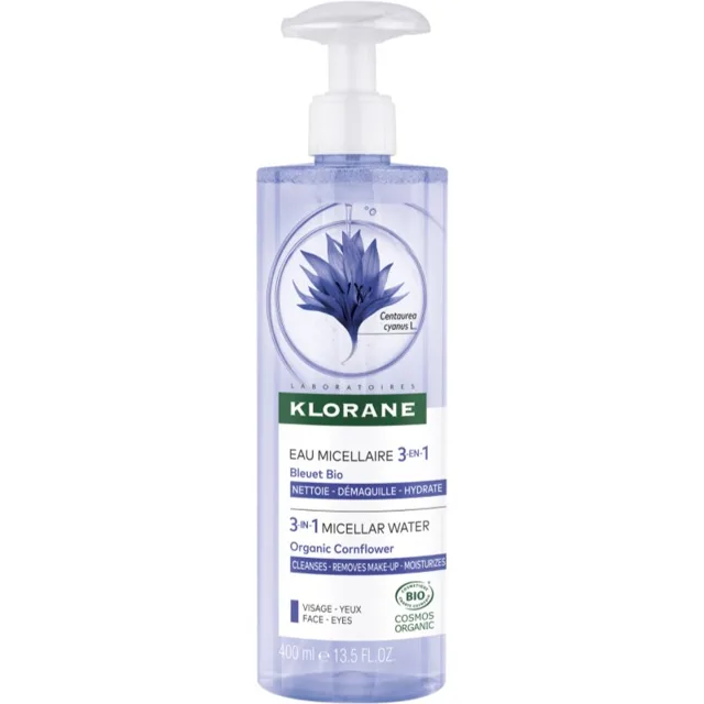 Klorane Chrpa micelární voda 3v1 400 ml