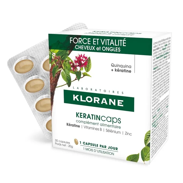 Klorane Keratincaps vlasy a nehty 30 kapslí