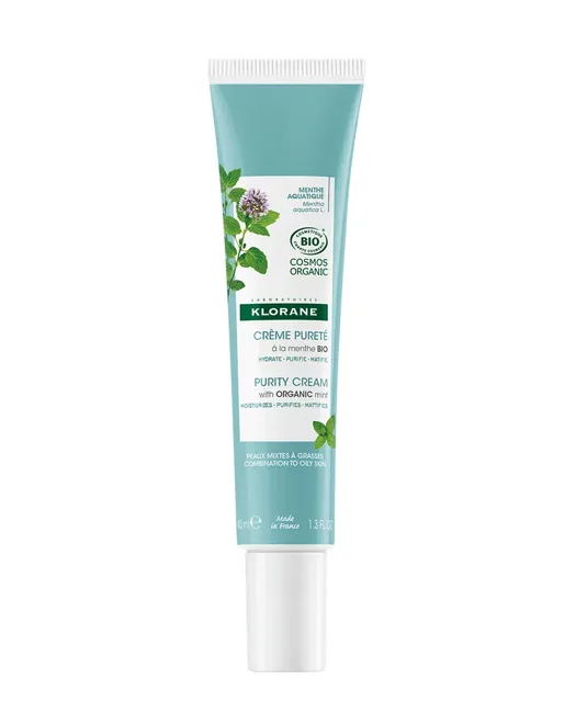 Klorane Krém pro smíšenou až mastnou pleť Bio Máta Purity Cream 40 ml