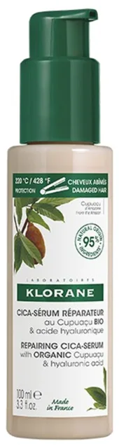 Klorane Regenerační sérum pro suché a poškozené vlasy (Repairing Cica-Serum) 100 ml
