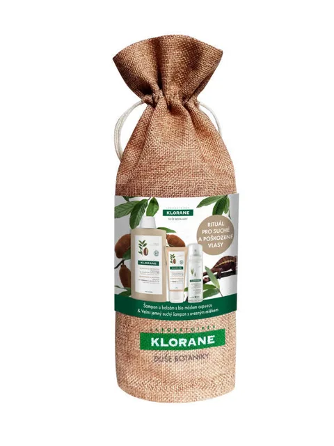 Klorane Xmas Cupuacu šamon 400m l+ 50ml balení + suchý šampon 50ml