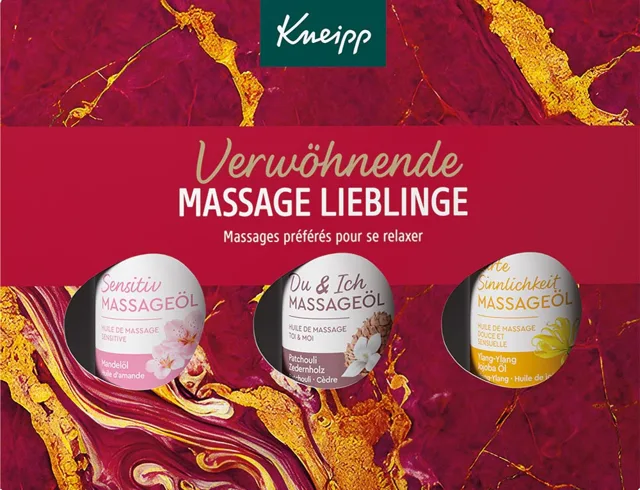 Kneipp Dárková sada masážních olejů 3 x 20 ml