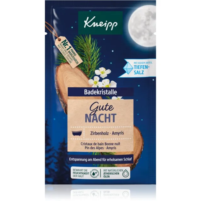 Kneipp Good Night sůl do koupele Swiss Stone Pine & Balsam Torchwood 60 g