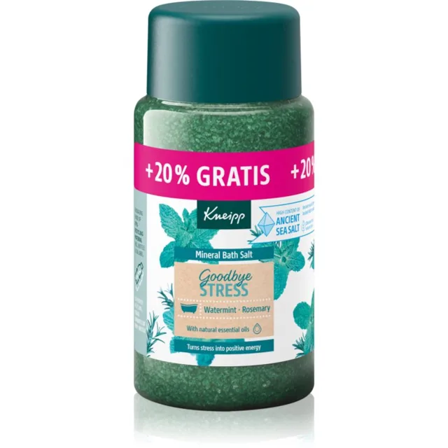 Kneipp Goodbye Stress sůl do koupele Watermint & Rosemary 600 g