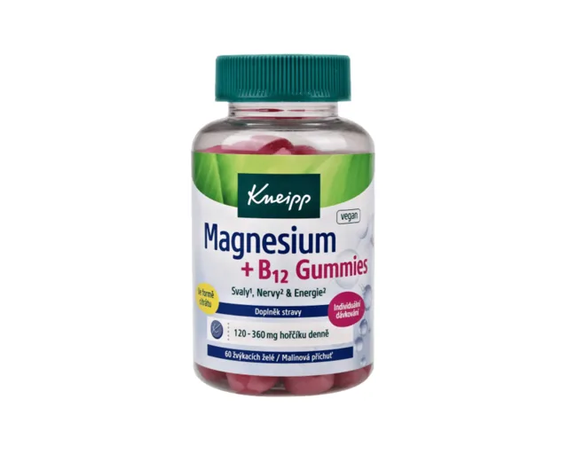 Kneipp Magnesium+B12 gummies 60ks