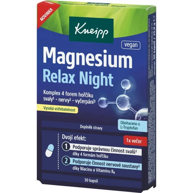 Kneipp Magnesium Relax Night 30 kapslí