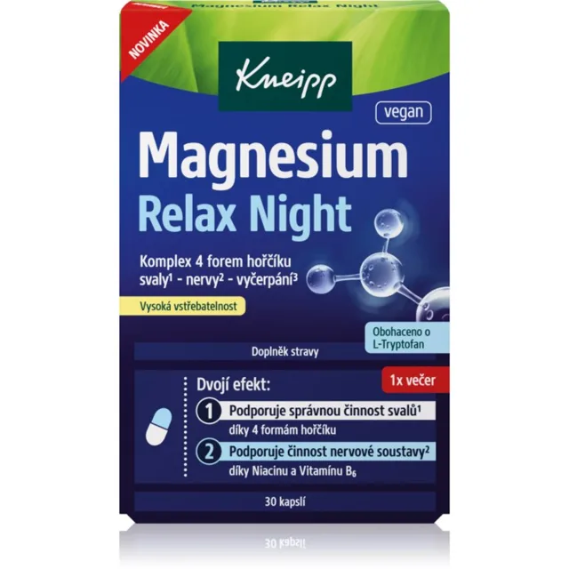 Kneipp Magnesium Relax Night 30 kapslí