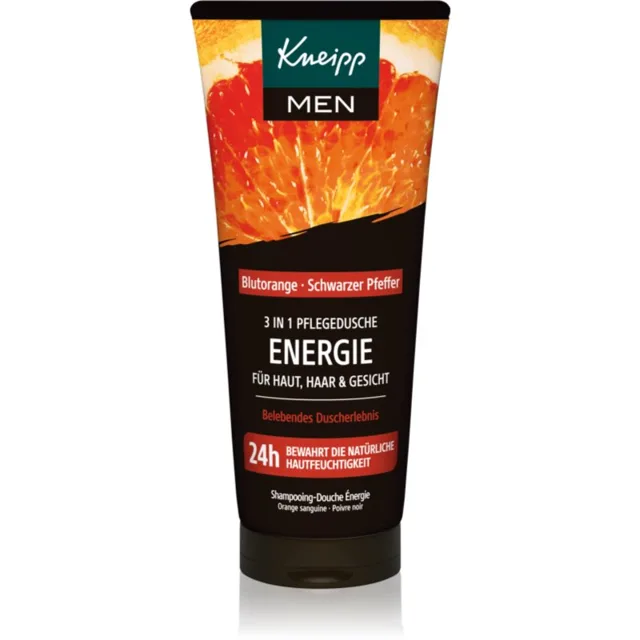Kneipp Men Energy čisticí gel 3 v 1 na obličej, tělo a vlasy 200 ml