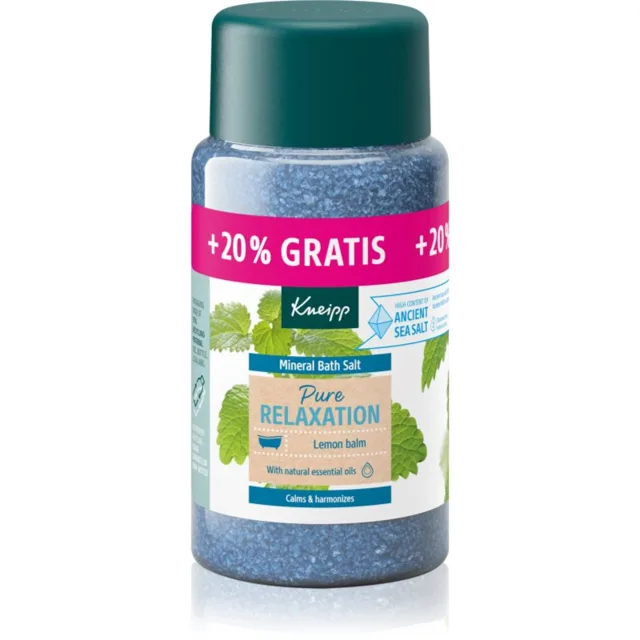 Kneipp Pure Relaxation sůl do koupele Lemon Balm 600 g