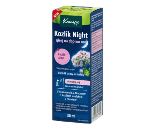 Kneipp Sprej na dobrou noc Kozlík Night 30 ml