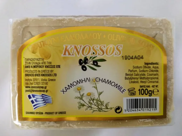Knossos mýdlo tuhé olivové s vůní heřmánku 100 G