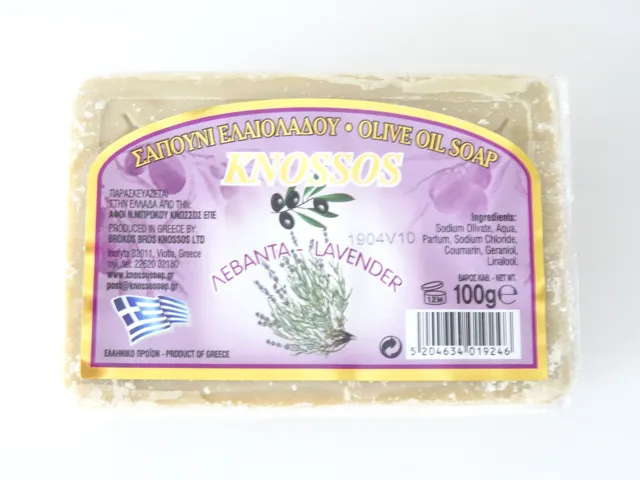 Knossos mýdlo tuhé olivové s vůní levandule 100 G