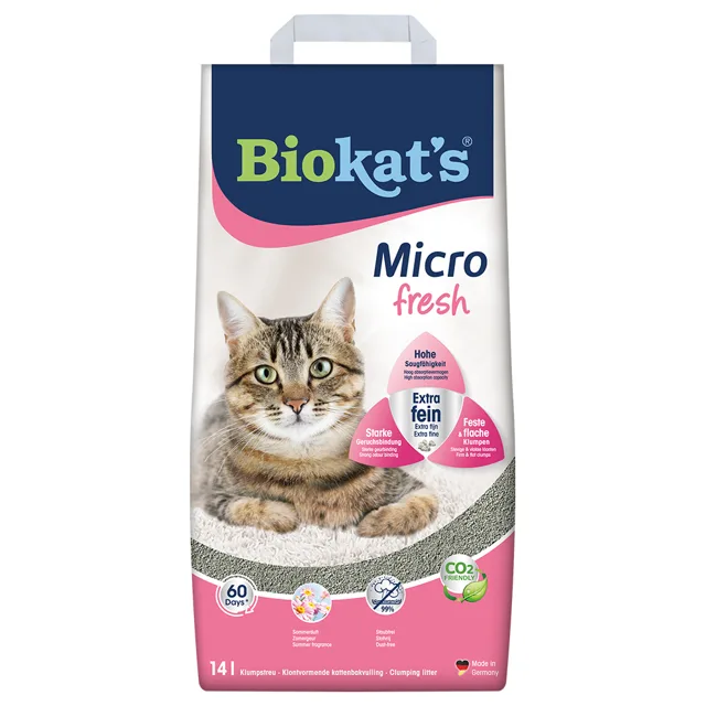 Kočkolit Biokat´s Micro Fresh - 2 x 14 l
