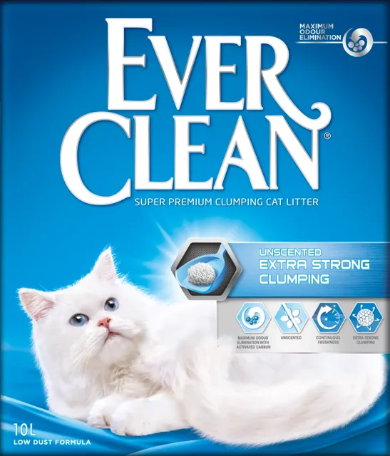 Kočkolit Ever Clean neparfemovaný hrudkující 10l