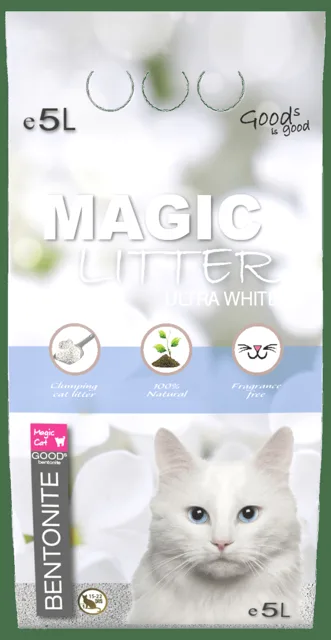 Kočkolit Magic Litter Bentonite Ultra White 5l