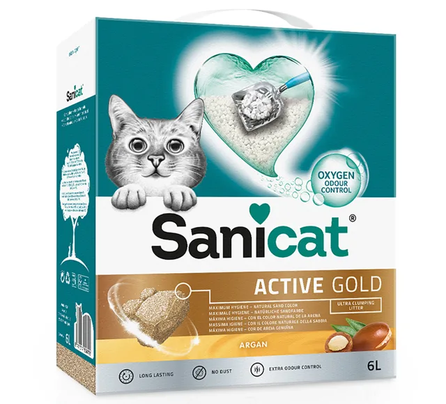Kočkolit Sanicat 6 l  - Active White Lotus Flower