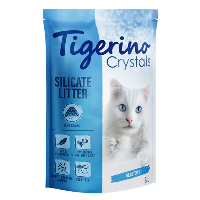 Kočkolit Tigerino Crystals - Fun (barevný) - růžový 5 l