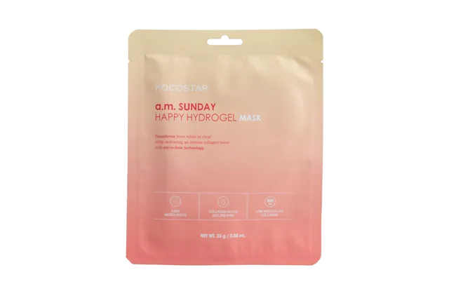 Kocostar Hydratační pleťová maska a.m. Sunday Happy Hydrogel Mask 25 g