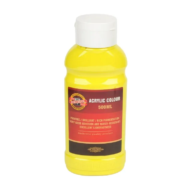 KOH-I-NOOR 1627/0200 - akrylová barva 500 ml, žluť citronová