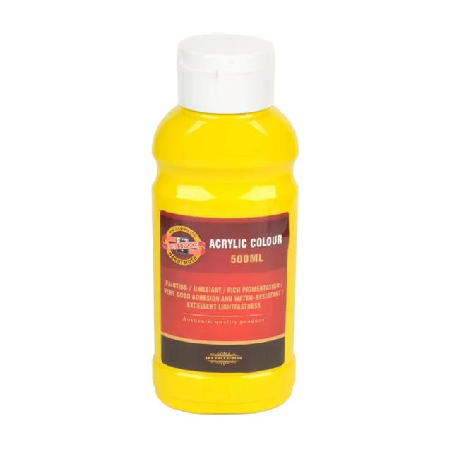 KOH-I-NOOR 1627/0205 - akrylová barva 500 ml, žluť primární