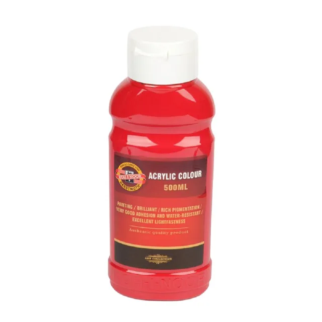 KOH-I-NOOR 1627/0310 - akrylová barva 500 ml, tmavě červená