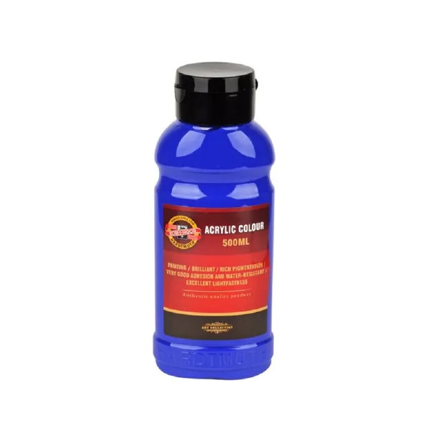 KOH-I-NOOR 1627/0410 - akrylová barva 500 ml, ultramarín