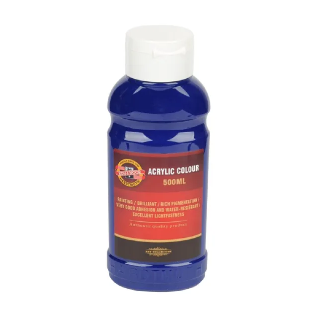 KOH-I-NOOR 1627/0420 - akrylová barva 500 ml, modř tmavá