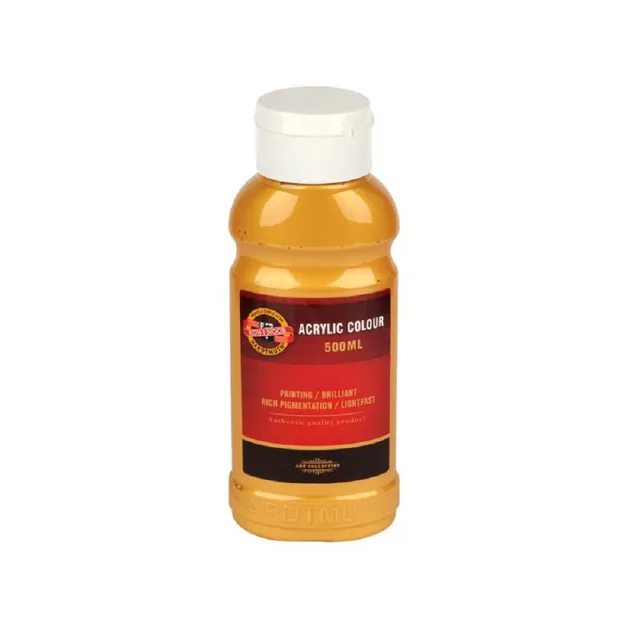KOH-I-NOOR 1627/0830 - akrylová barva 500 ml, zlatá