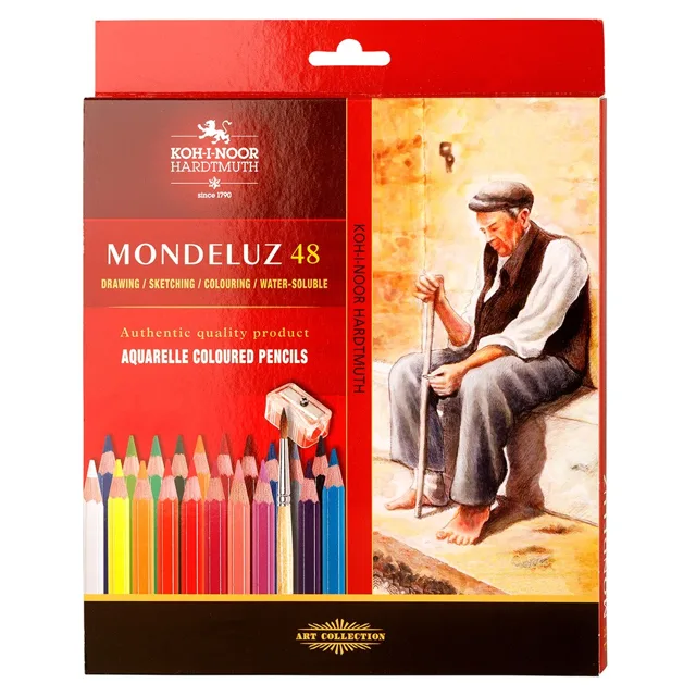KOH-I-NOOR MONDELUZ 3713/48 - akvarelové pastelky - 48 ks 182