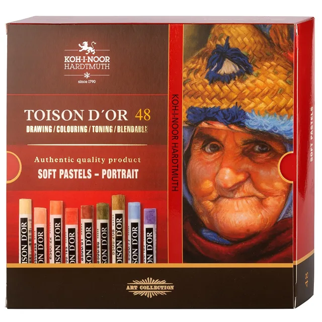 KOH-I-NOOR TOISON D´OR 8516/48 - prašné křídy portrét - 48 ks