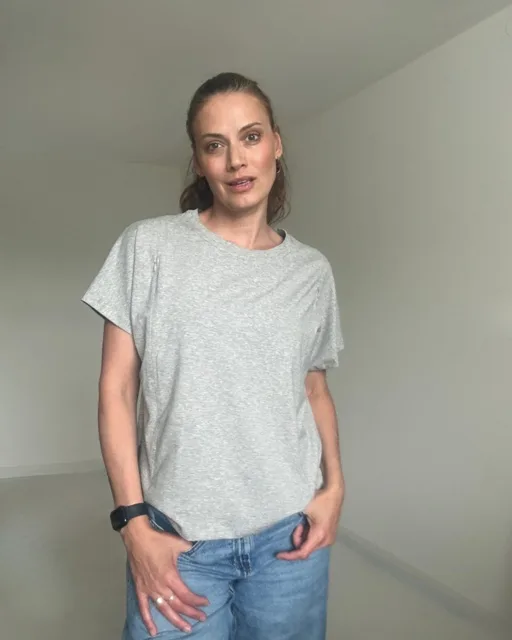 Kojicí tričko se zipem Kira, oversized – šedý melír L/XL