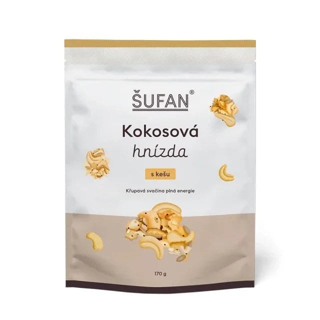 Kokosová hnízda s kešu 170 g