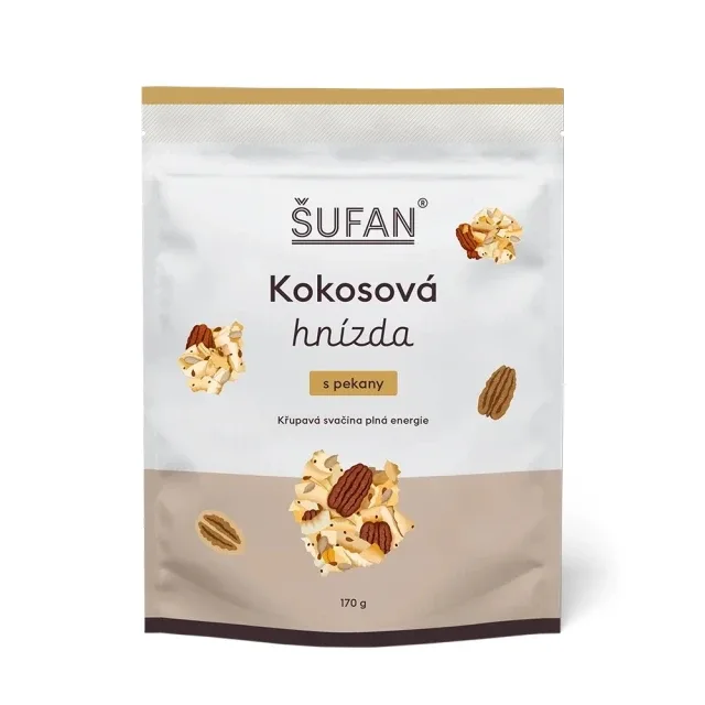 Kokosová hnízda s pekany 170 g