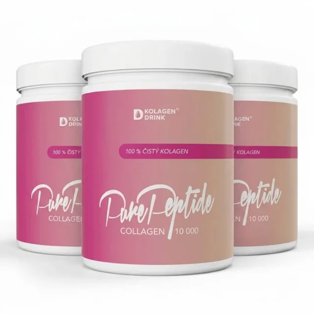 KolagenDrink Collagen 10 000 – 90denní kúra s hovězím kolagenem v prášku, 3×300 g