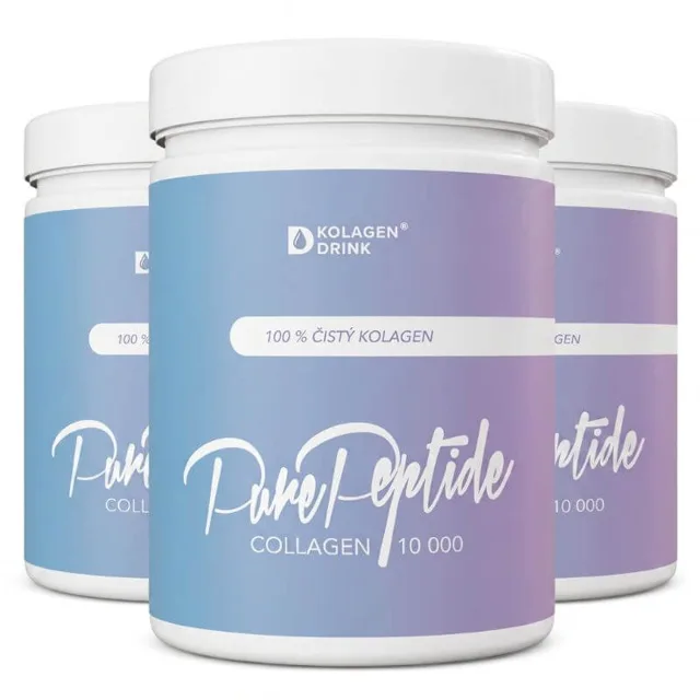 KolagenDrink Collagen 10 000 – 90denní kúra s rybím kolagenem v prášku, 3×300 g