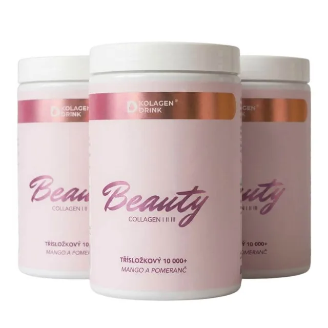 KolagenDrink Collagen Beauty – 90denní kúra s rybím kolagenem, 3× 330 g