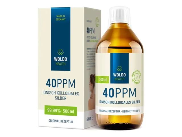 Koloidní stříbro 40 ppm, 500 ml
