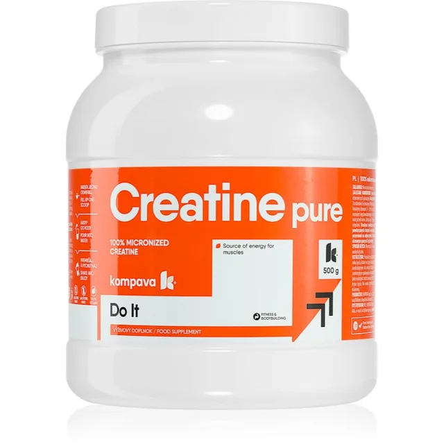 Kompava Creatine Pure podpora sportovního výkonu vegan 500 g