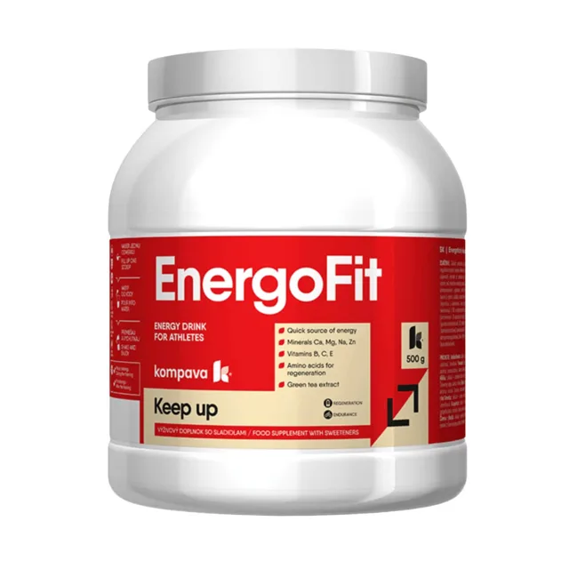 Kompava EnergoFit – energetický izotonický nápoj (grep), 500 g