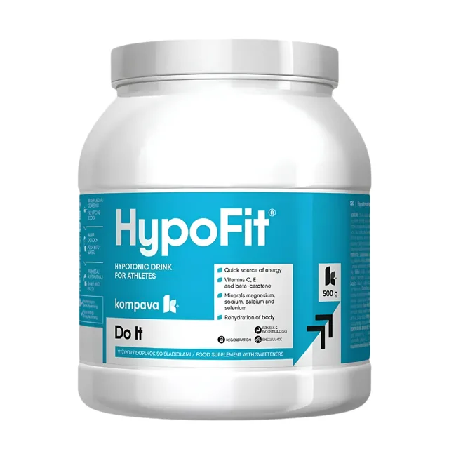 Kompava HypoFit - hypotonický iontový nápoj, 500 g - mango