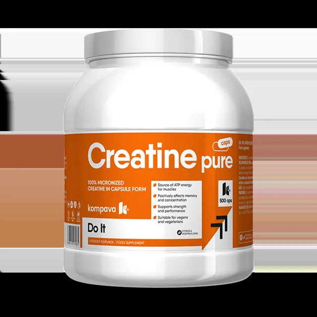 KOMPAVA Kreatin Pure v kapslích 500 cps