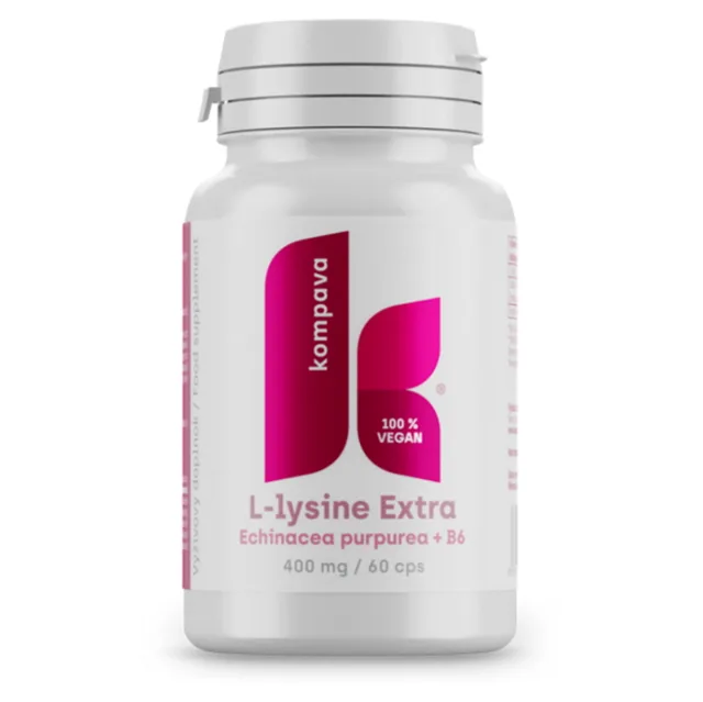 KOMPAVA L-Lysine extra 400 mg 60 kapslí