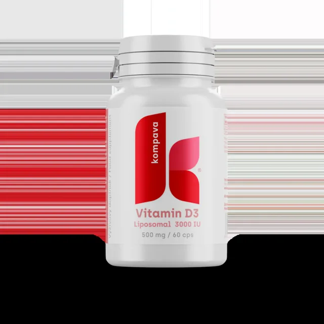 KOMPAVA Lipozomální Vitamín D3 - 60 kapslí