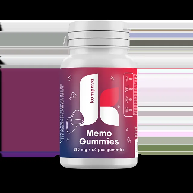 KOMPAVA Memo Gummies 180 mg / 60 cukríkov