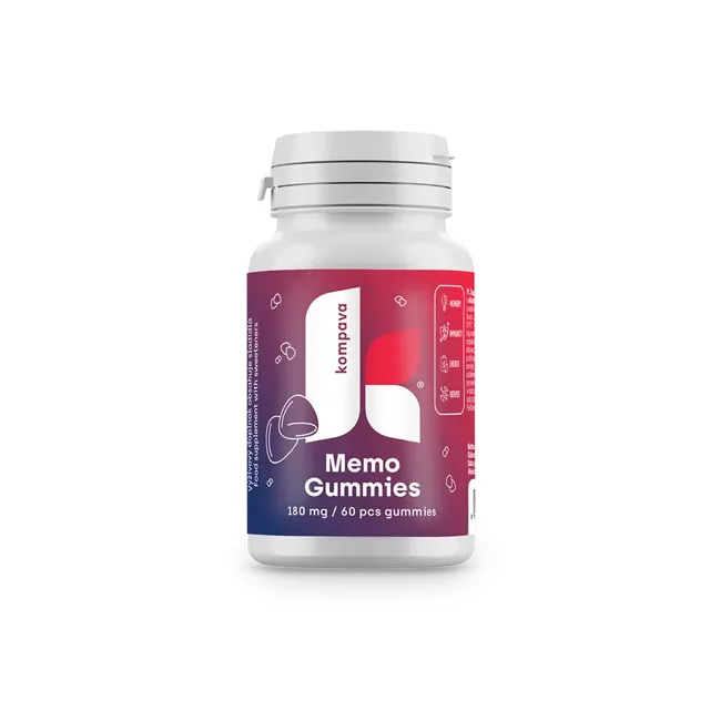 Kompava Memo Gummies, 60 gumových bonbonů