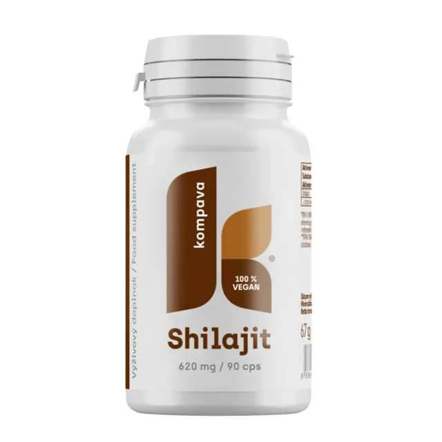 Kompava Shilajit 620 mg, 90 kapslí