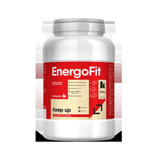 KOMPAVA Sportovní energetický nápoj EnergoFit 2550g pomeranč