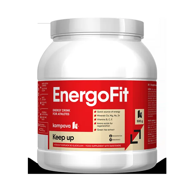KOMPAVA Sportovní energetický nápoj EnergoFit 500g jablko-limetka
