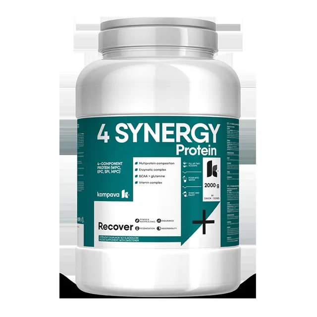 KOMPAVA VÍCESLOŽKOVÝ NOČNÍ PROTEIN4 SYNERGY Protein 2000g/66 porcí CaffeLatte